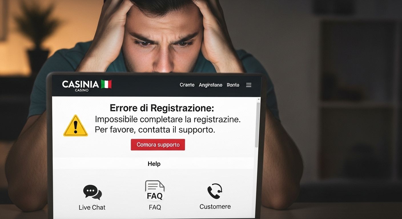 Risoluzione dei problemi di registrazione online casino sign up